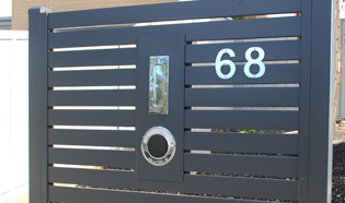 Steel Slat Powder Coated Letterbox